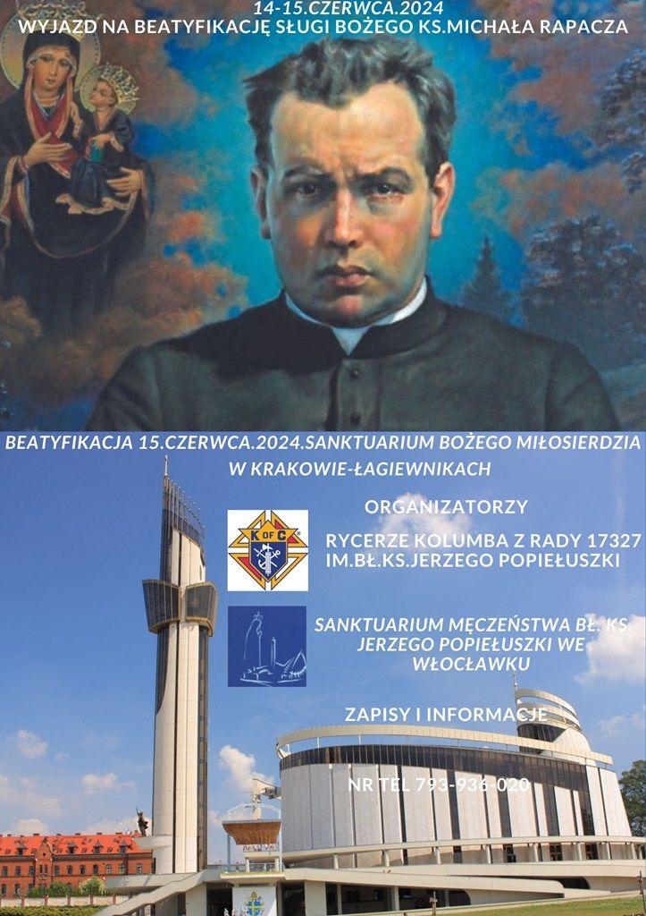 Wyjazd na beatyfikację sł. B. ks. Rapacza (informacja)